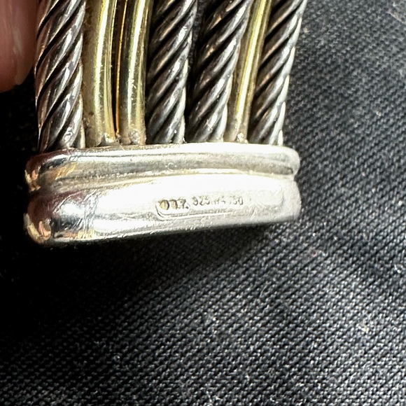 David Yurman Crossover Bangle Gold & Silver - Picture 9 of 13
